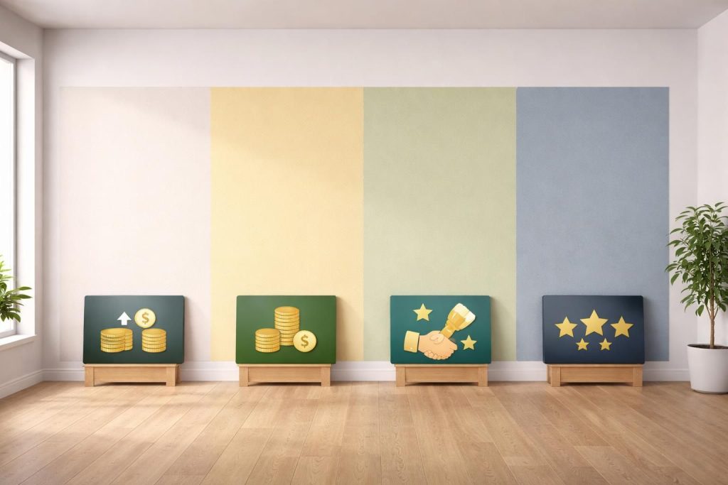 découvrez notre comparatif des tarifs de peinture au m2 sans fournitures pour trouver les offres les plus avantageuses et réaliser vos travaux au meilleur prix.